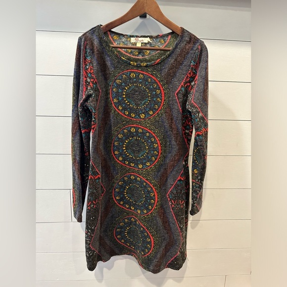 Aryeh Multicolor Patterned Women's Dress- size Medium - Picture 1 of 6